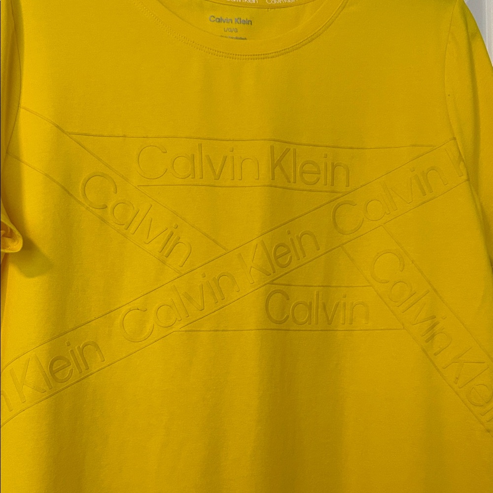Men’s Calvin Klein Bright Yellow Tee